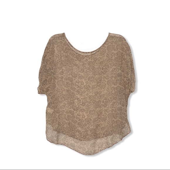 PAPER CROWN silk chiffon top | M - Picture 3 of 7